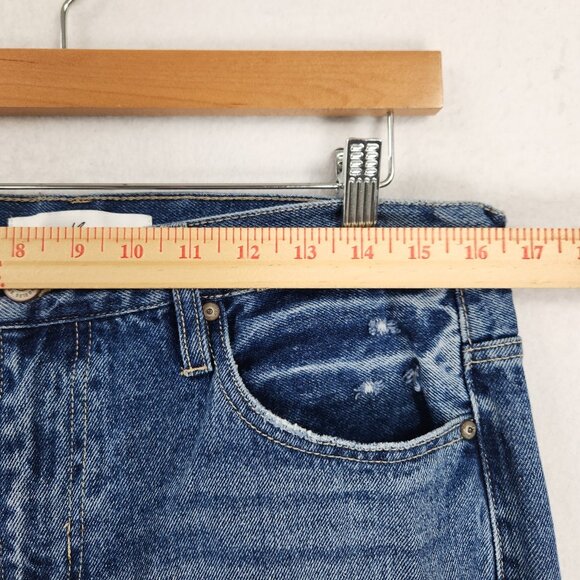 Kancan Jeans Womens 29 Blue High Rise Distressed Mom Jean Cotton Casual Denim - Picture 4 of 12